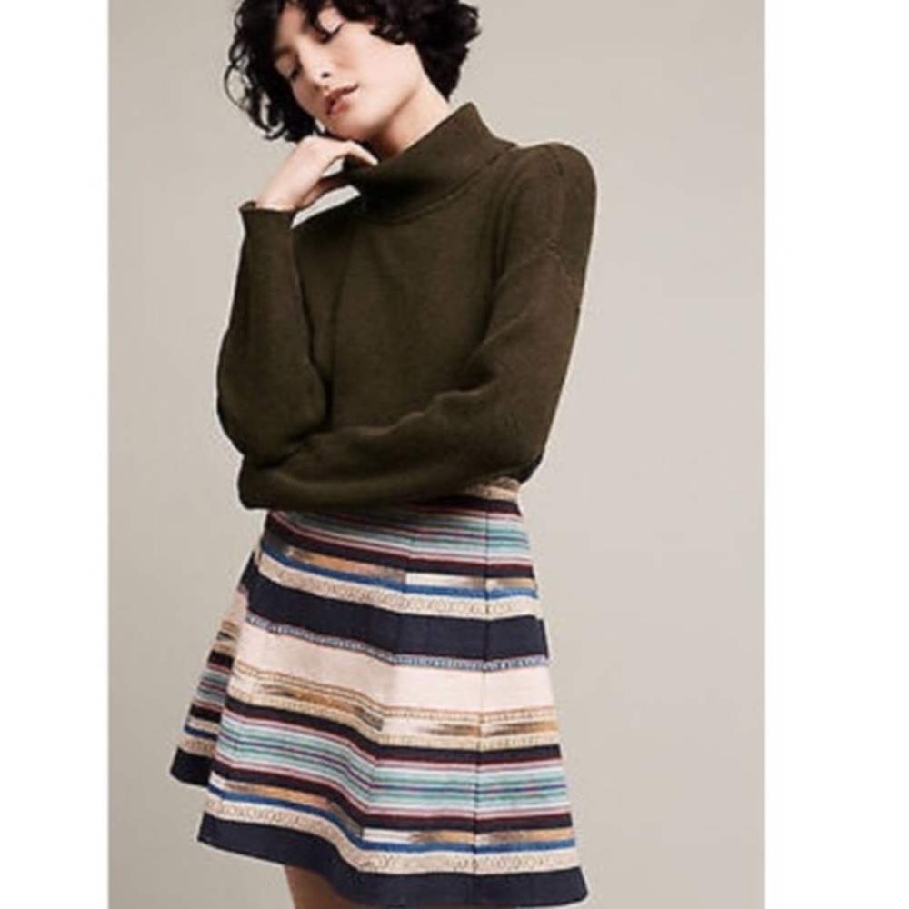 Anthoropologie lined mini skirt